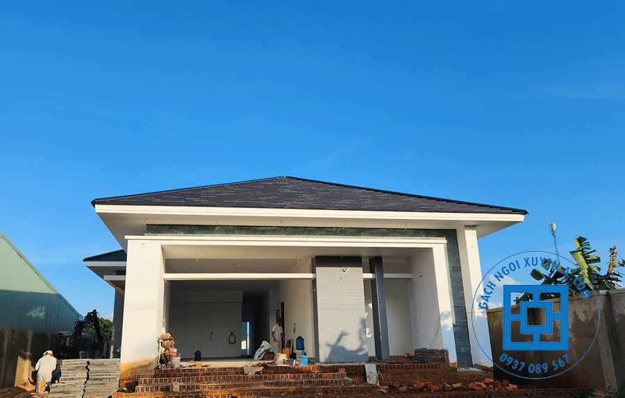 Công trình sử dụng ngói do gạch ngói xuyên á cung cấp