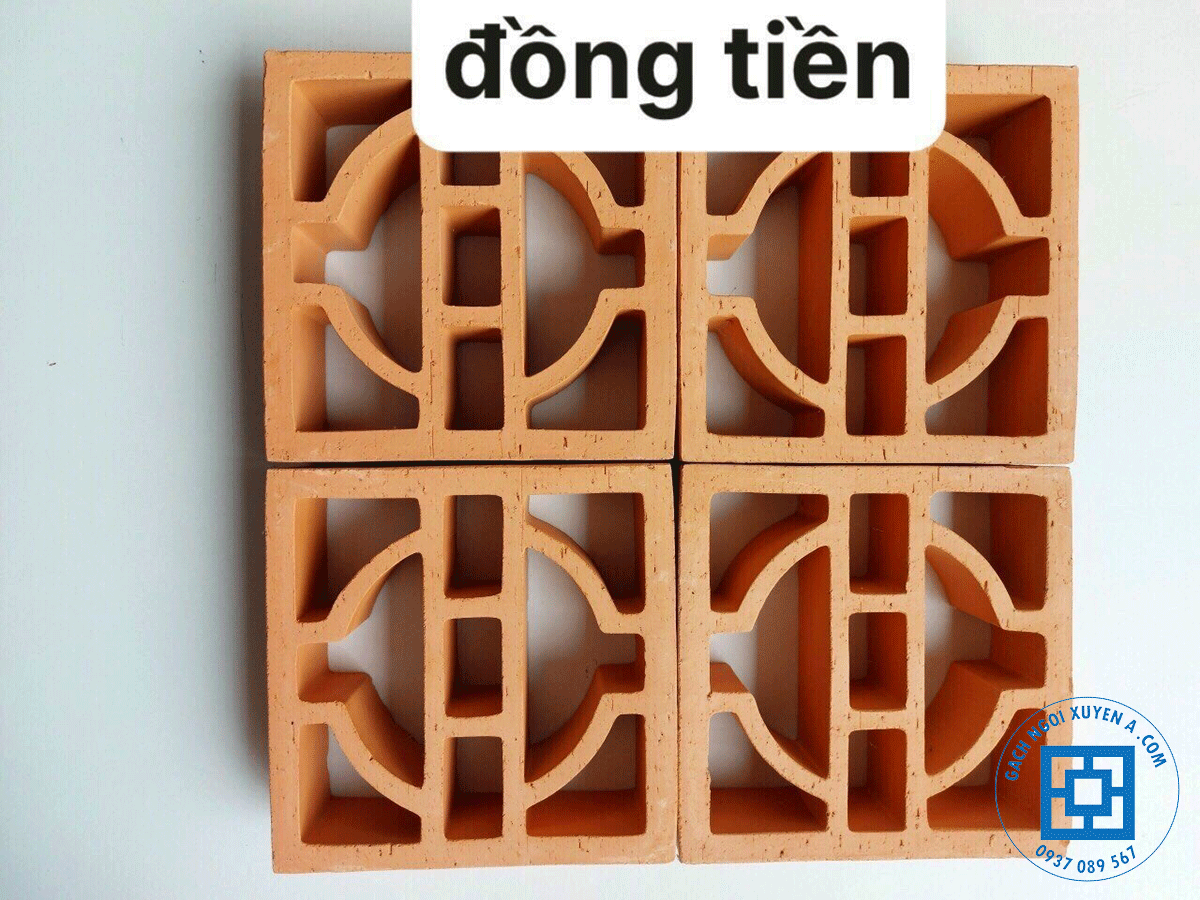 Gạch Bông Gió Đồng Tiền Lợp thử