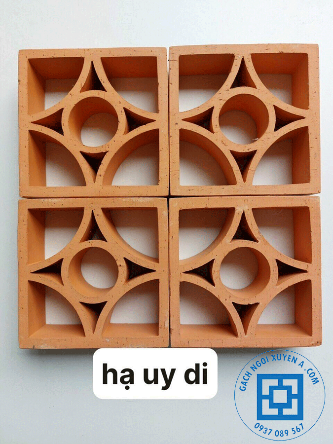 Gạch Bông Gió Hạ Uydi làm mẫu