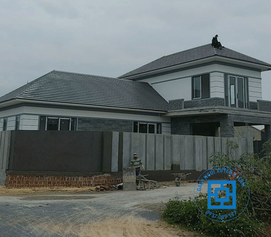 Công trình sử dụng ngói phẳng do gạch ngói xuyên á cung cấp