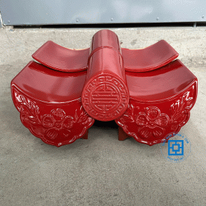 Ngói Âm Dương Hoa Mai Đỏ