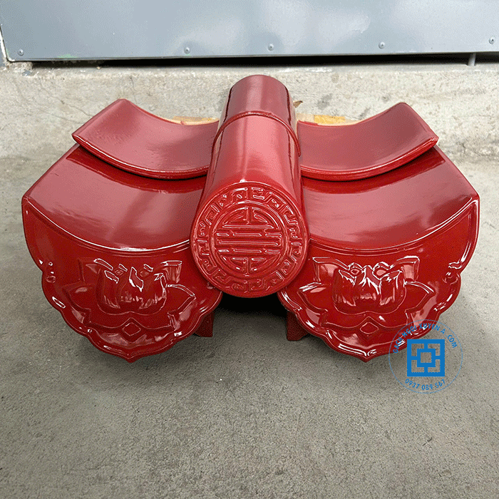 Ngói Âm Dương Men Đỏ