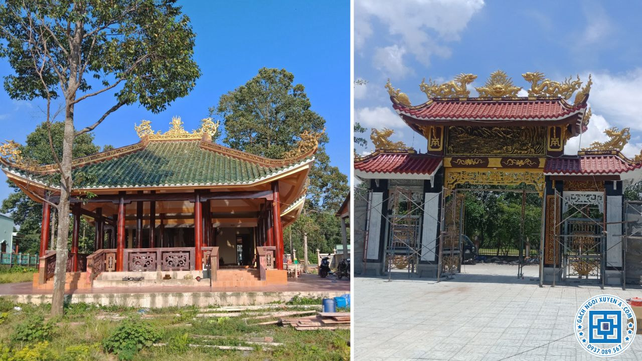 Các Công Trình Tâm Linh Ưu Tiên Lợp Ngói Âm Dương