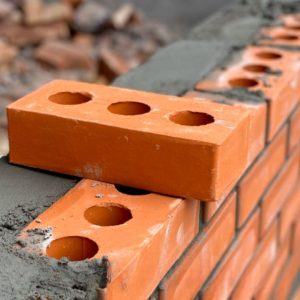 Gạch 3 lỗ có màu đỏ đất tự nhiên