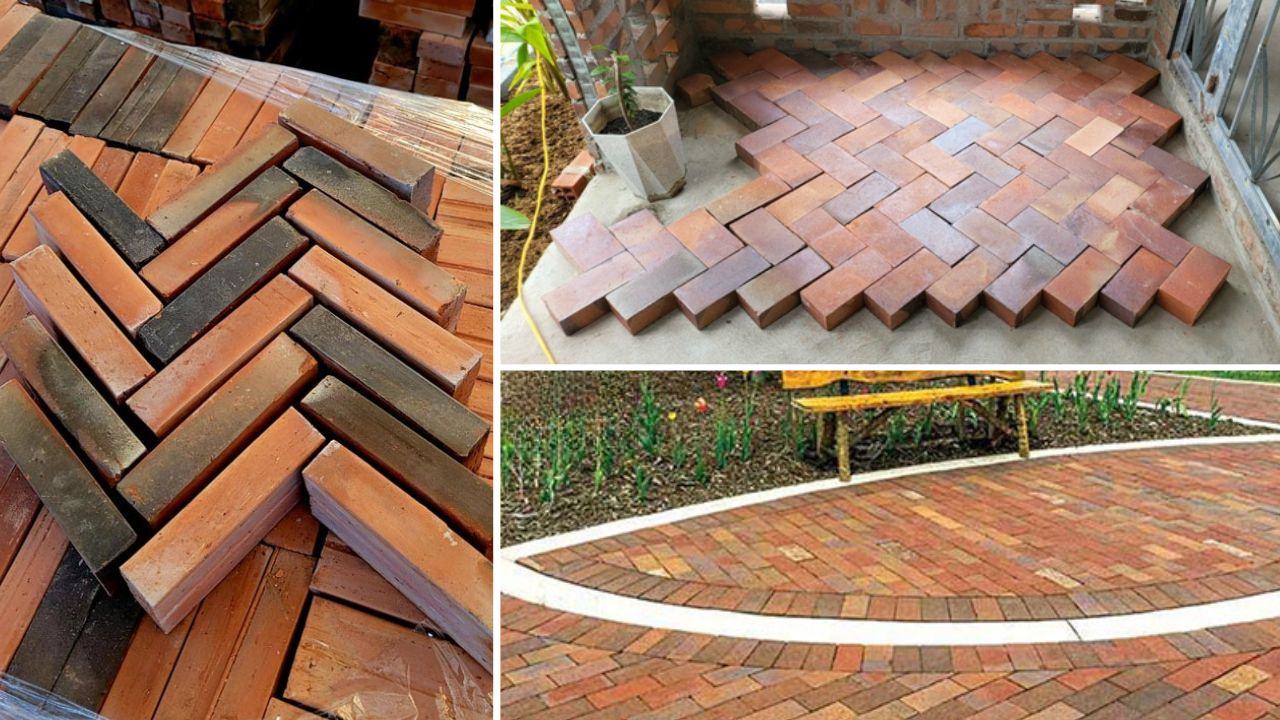 Gạch đinh lát nền và lối đi sân vườn