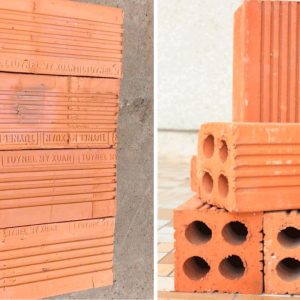 Kích thước gạch xây 4 lỗ 80x80x180 mm