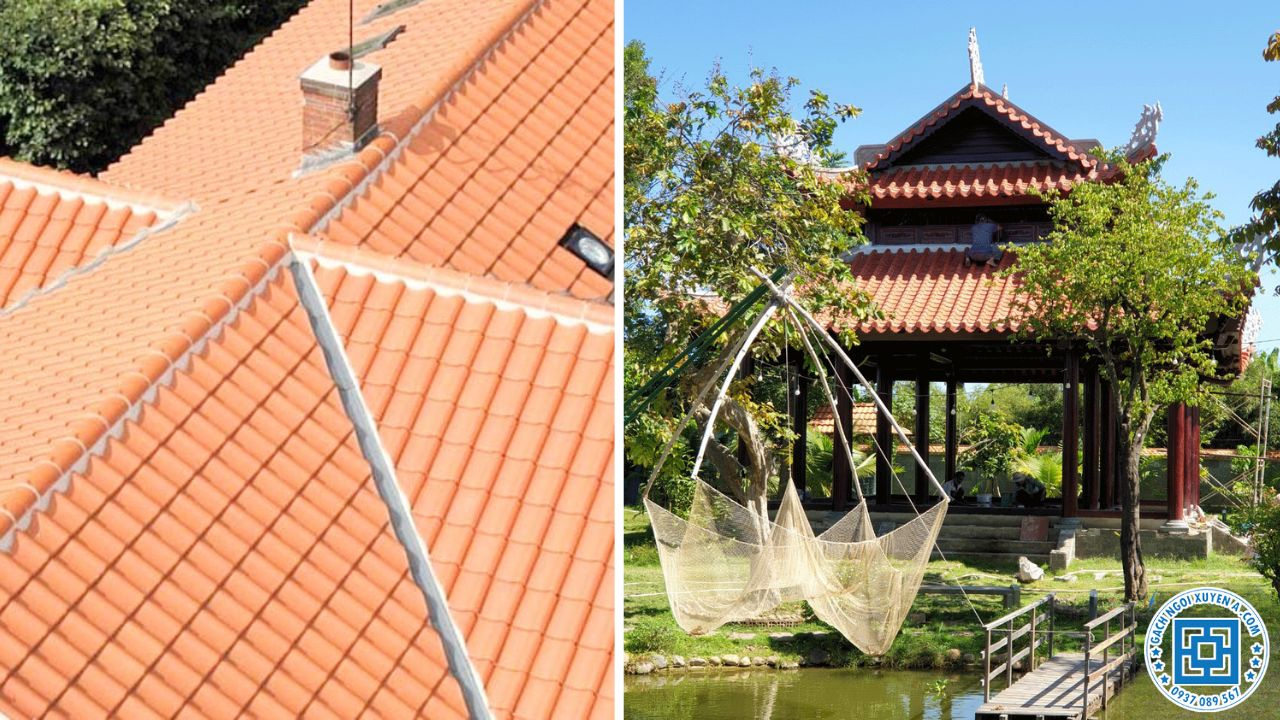 Ngói âm dương tạo điểm nhấn độc đáo kiến trúc