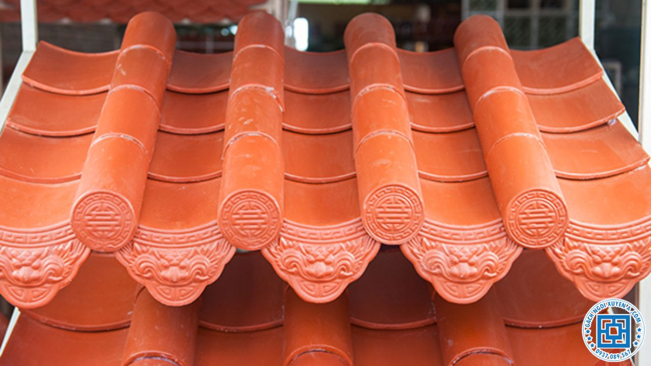 Ngói âm dương tráng men