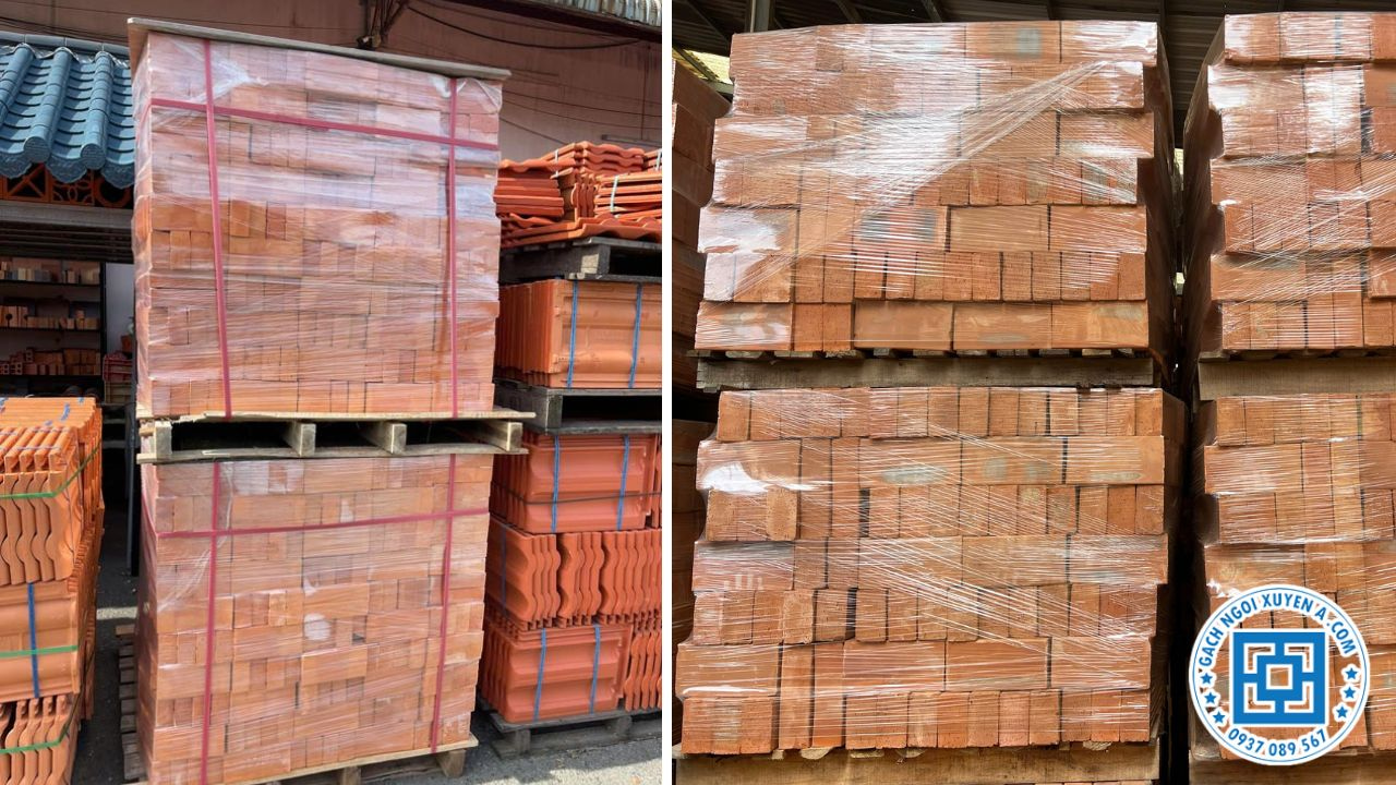 Gạch Ngói Xuyên Á đóng gói cẩn thận khi giao đến công trình