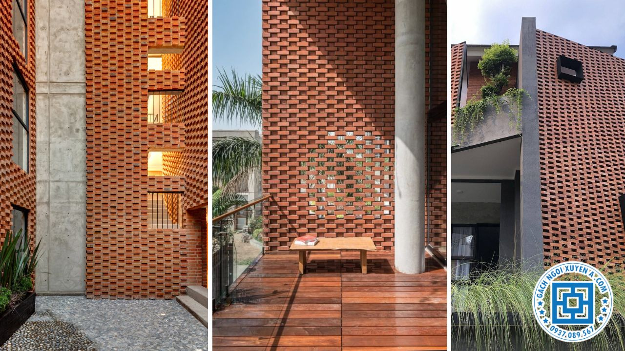 Gạch đinh đặc làm tường ngăn