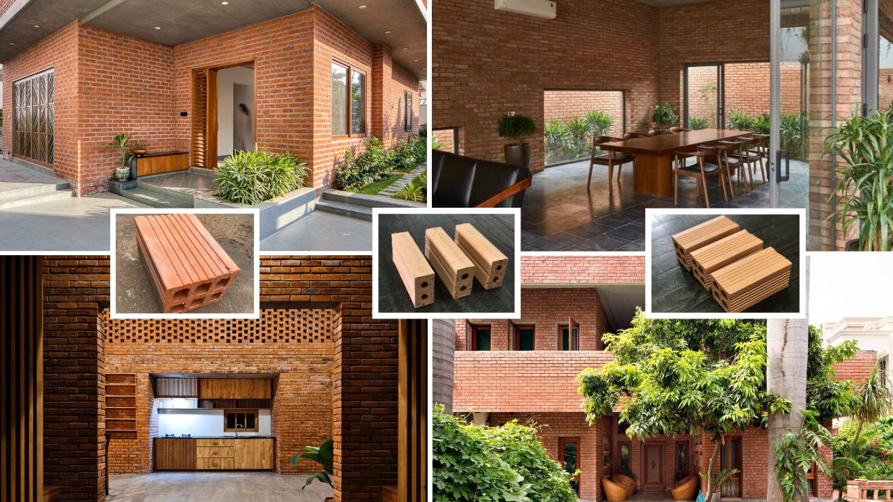 Gạch lỗ được ứng dụng rộng rãi trong các công trình kiến trúc