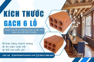 Kích thước gạch 6 lỗ