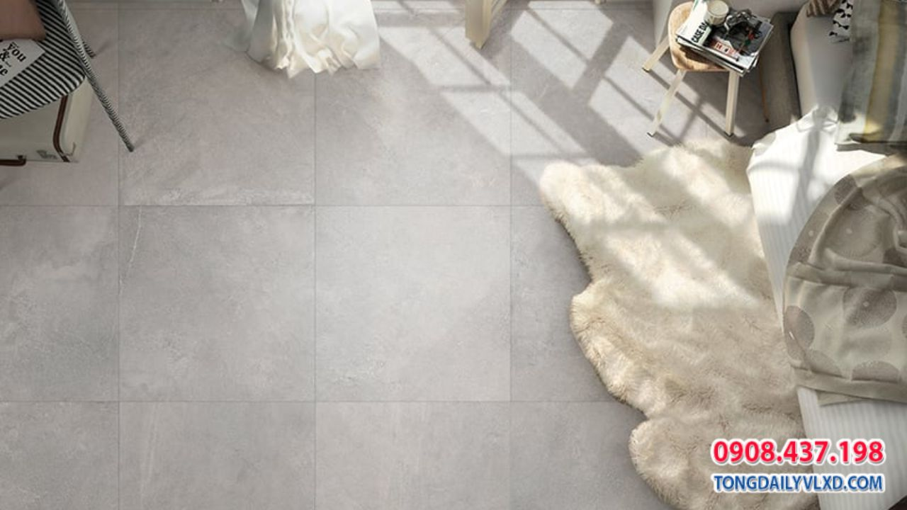 Gạch Granite Bóng Mờ Thường Được Dùng CHo Phòng Khách Sang Trọng & Hiện Đại