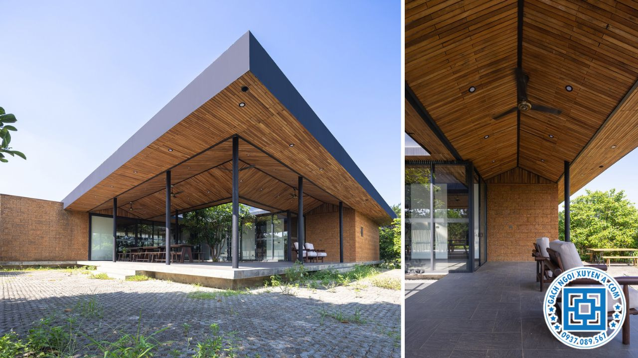 Nhà Cấp 4 Sử Dụng Đá Tổ Ong Tạo Nét Cổ Điển Huyền Bí