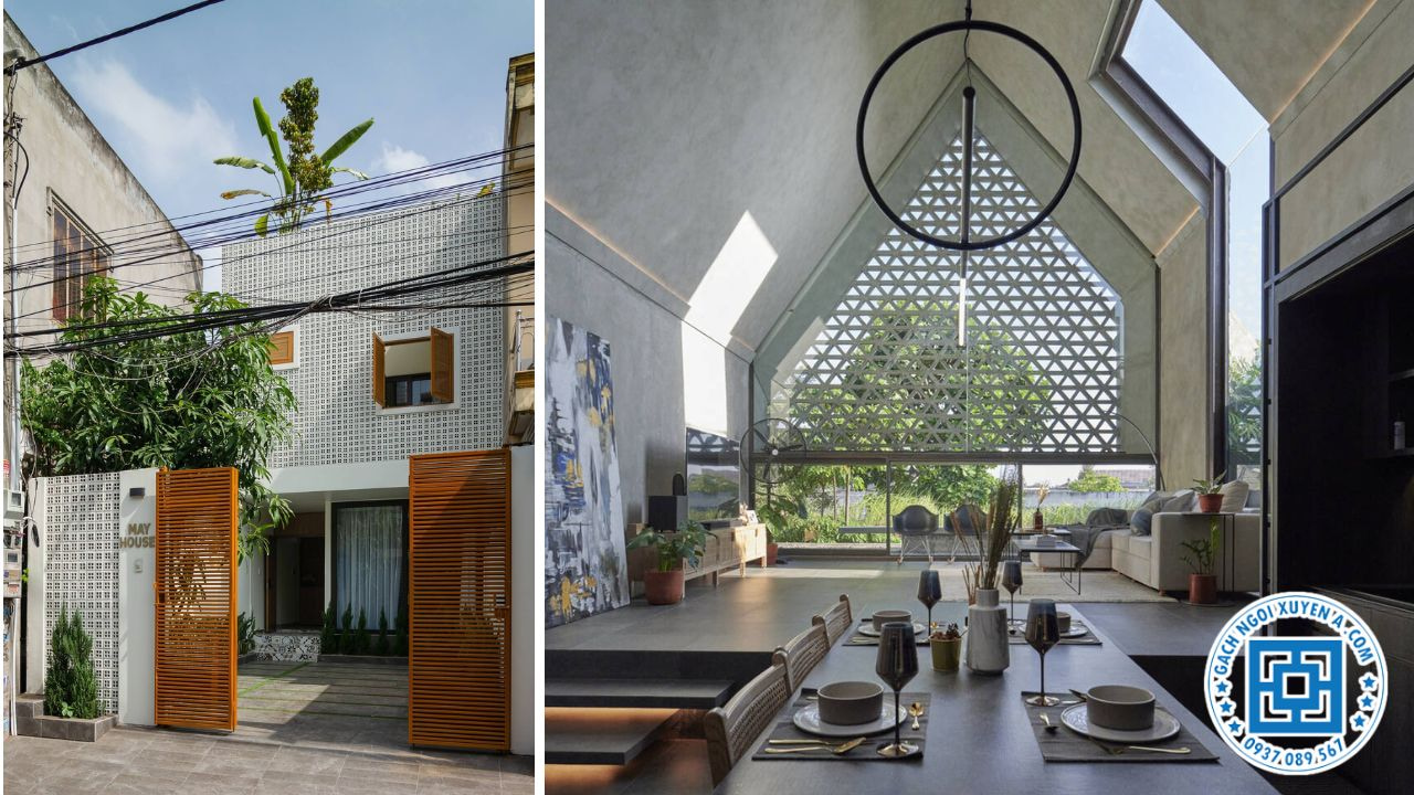 Gạch Thông Gió Tạo Hiệu Ứng Ánh Sáng Sống Động