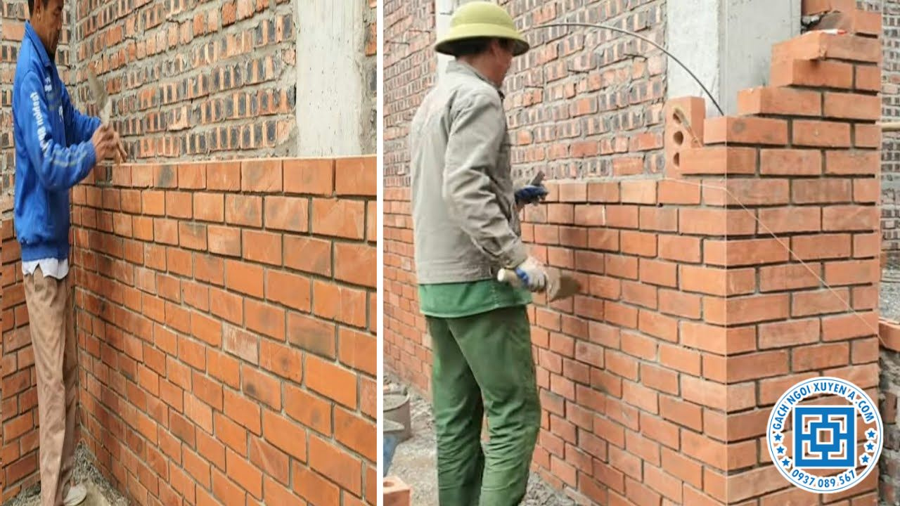 Xây Tường Gạch Thẻ Không Tô